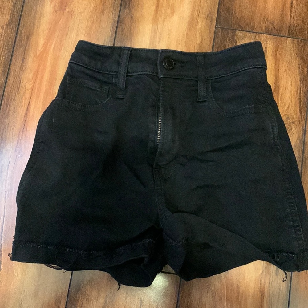Hollister Black High wasted Jean Shorts